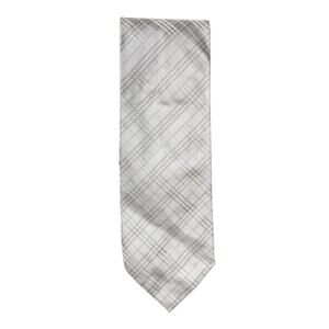Burberry Silver Gray Nova Check Silk Tie 3.25” Italy